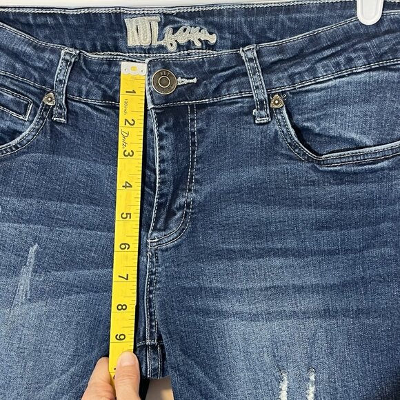 KUT From The Kloth Jeans Women’s 10 Blue Denim Ankle Straight Distressed Stretch - Picture 6 of 16